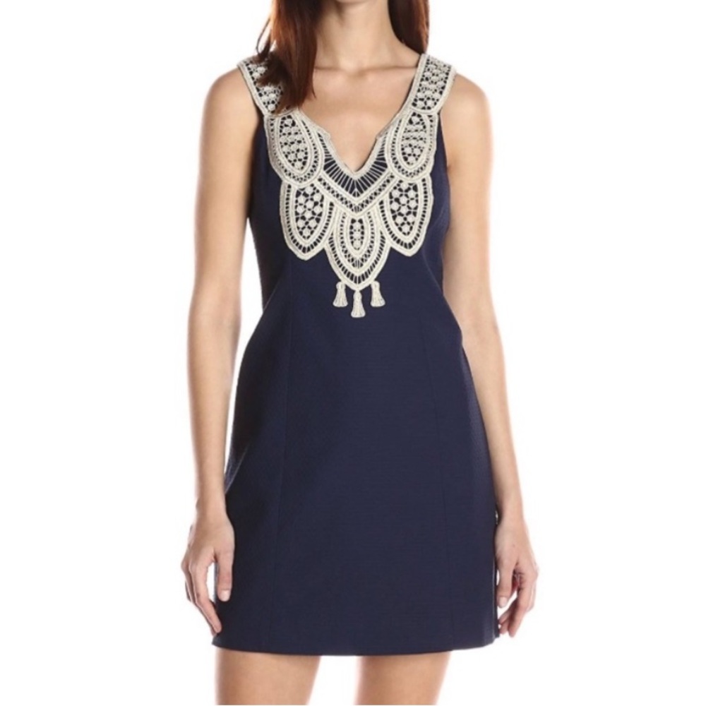 NWT Lilly Pulitzer Largo Shift Dress - Sz XS, Navy (similar Valli/Trini Viscose)